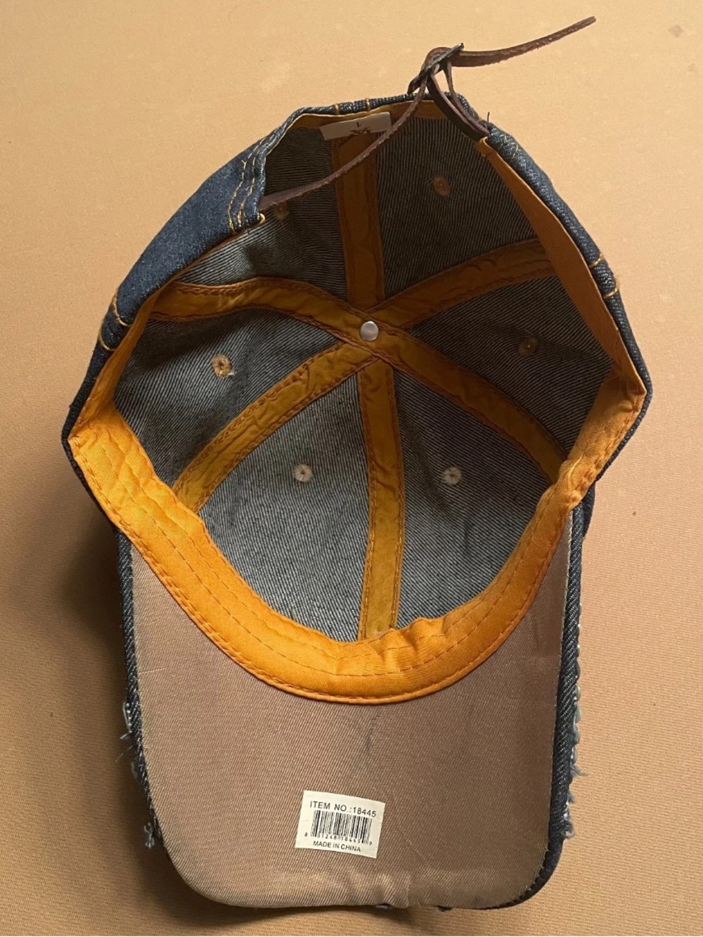 “Sexy” Bling Rhinestone Blue Denim Hat/Cap Adjustable Bedazzled Flair Sexy Bold - Picture 3 of 4